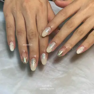 ネイル sparkling mint【スパークリングミント】所属・natsuki 🎀💎モデル様募集のネイルデザイン