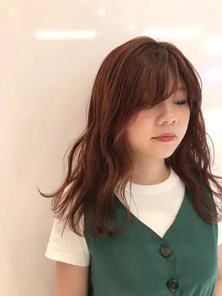 ロング ハッシュカット/ハイ トーン/MANAMIのヘアスタイル