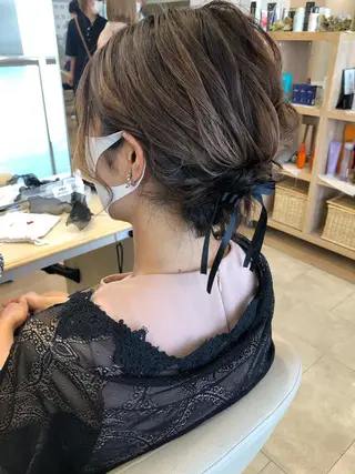 ショート ヘアアレンジ 似合わせ.ﾍｱｾｯﾄ 得意🌹井上美沙のヘアスタイル