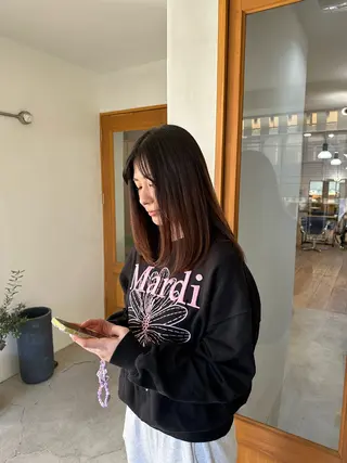 セミロング Lana hair salon 刈谷所属・縮毛矯正＆髪質改善 特化/ゆいのヘアスタイル