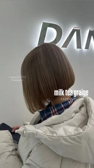 カラー 透ける透明感カラー 🤍anju🎀のヘアスタイル