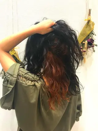 ロング カラー Miku❇️ フェイスレイヤーのヘアスタイル