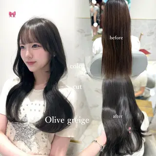 ロング カラー costes 今井芽依のヘアスタイル