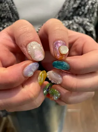 ネイル 似合わせカットカラー 🤍🎀honokaのヘアスタイル