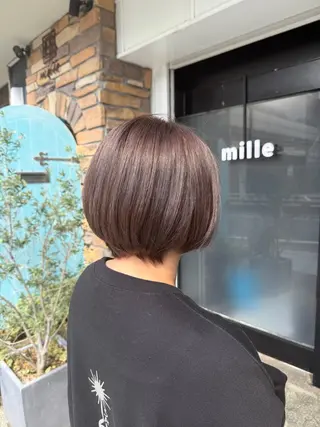 ショート カラー 透明感カラー/パーマ 🌀アオノのヘアスタイル