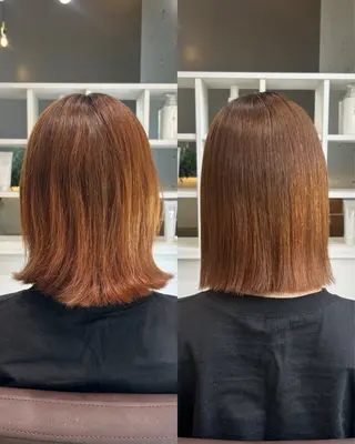 ミディアム 荻野 未来のヘアスタイル