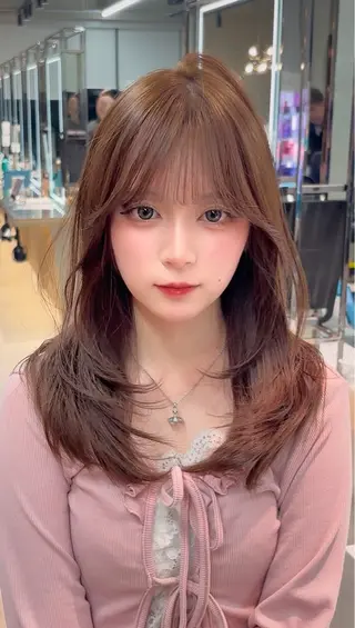 ミディアム カラー 【美髪矯正】 吉村　清志のヘアスタイル