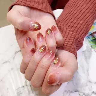 ロング カラー ネイル Q Free nailsのネイルデザイン