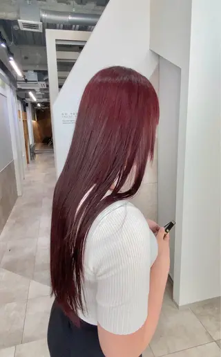 カラー 【縮毛矯正ブリーチ】 西 太志のヘアスタイル