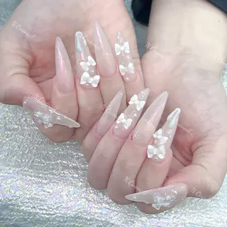 ネイル 長いだし/スカルプ/ パラシェルN.oneのネイルデザイン