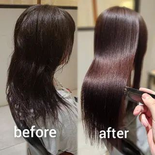 セミロング パーマ 【髪質改善美容師】t occa茨木篠原健太のヘアスタイル