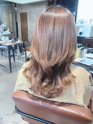 ロング 本格韓国ヘア🇰🇷 【uni】キューさんのヘアスタイル