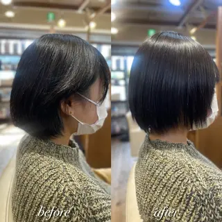 ショート ♦️髪質改善美髪矯正 💍谷口克也♦️のヘアスタイル