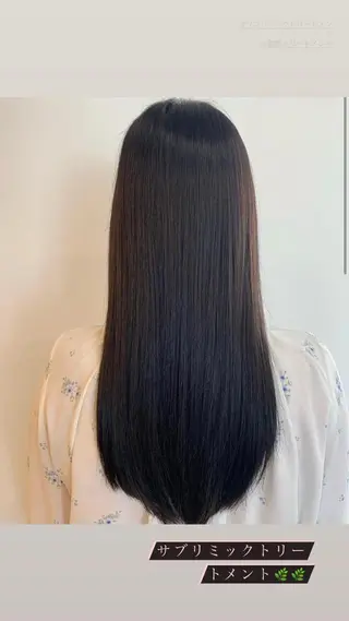 ロング カラー 透明感/オリーブ/ グレージュ/YUKAのヘアスタイル