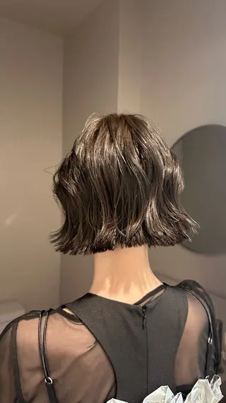 ショート 🌀渋谷ボブパーマ 🌀河野瑠太のヘアスタイル