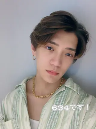 ミディアム カラー ヘアアレンジ 二ヶ月綺麗が続く デザイン/星野六三四のヘアスタイル