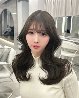 ロング 韓国顔まわり/前髪 /レイヤー/いつきのヘアスタイル