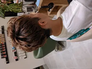 メンズ 浜田りほ Luxbe 博多バスターミナルのヘアスタイル