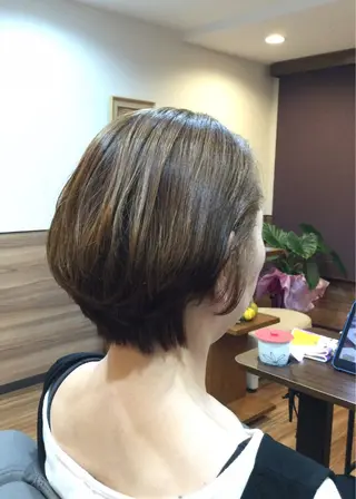 ショート パーマ Annon プライベートサロンのヘアスタイル