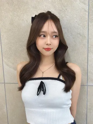 セミロング 國藤 彩のヘアスタイル