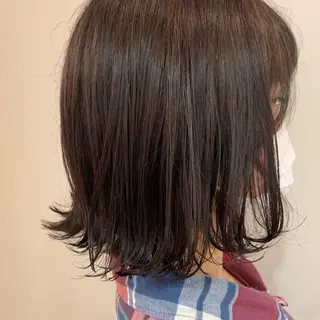 ミディアム カラー 暖色専門美容師🎀 お客様満足度◎のヘアスタイル