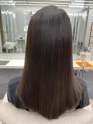 ミディアム カラー パーマ ヘアアレンジ メンズ キッズ ネイル マツエク・マツパ 京都レイヤーカット/ 縮毛矯正/羽柴りくのヘアスタイル