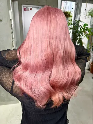 ロング カラー 名古屋のピンク好き かずくん🦩のヘアスタイル