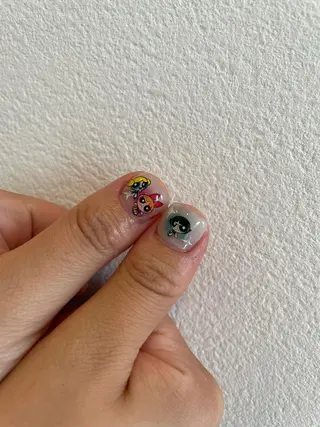 ネイル 束感まつ毛/ネイル/ LED♥KIRARAのマツエク・マツパデザイン