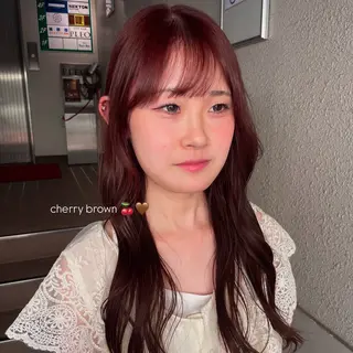 ロング カラー こいき/ブラウン・ 暖色/艶カラー🎀✨のヘアスタイル