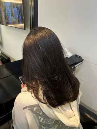 セミロング レイヤー/艶髪カラー 🌷油科あい🌷のヘアスタイル