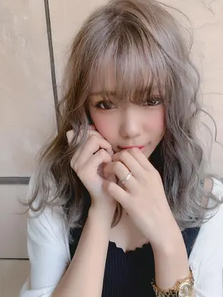 ロング カラー レイヤー/ウルフ ハイトーンhiroのヘアスタイル