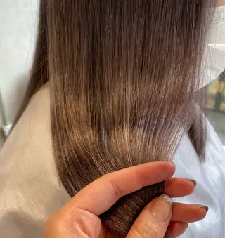 ロング カラー ボブ/レイヤー/艶 🦕risa 森下のヘアスタイル