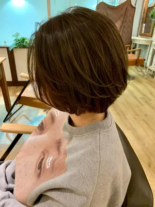 ショート カラー SALOWIN(サロウィン)広島並木通り所属・田村和範/似合わせ カラー/髪質改善のヘアスタイル