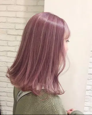 セミロング カラー HAUS 片山みほのヘアスタイル