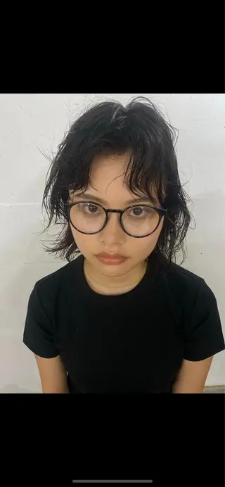 ショート パーマ 山岸 未玖のヘアスタイル