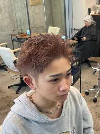 ショート カラー パーマ メンズ 🎧【パーマ師】 SOUMA🎧のヘアスタイル