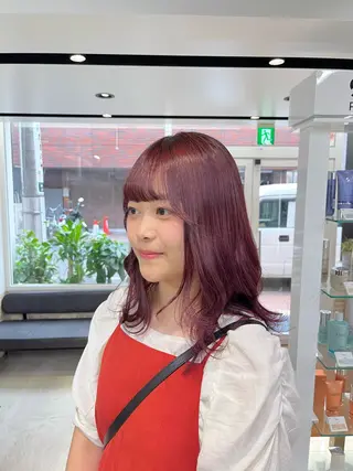 ミディアム カラー メンズ特化/パーマ/ 骨格矯正カット/真人のヘアスタイル