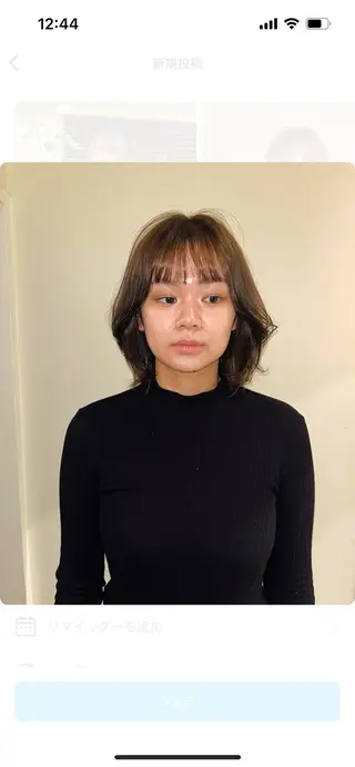 ミディアム カラー 🦮shiori アイドルオタク🦮のヘアスタイル