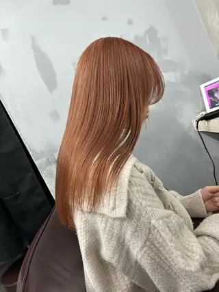 セミロング ブリーチ&似合せボブ 田中寛十のヘアスタイル