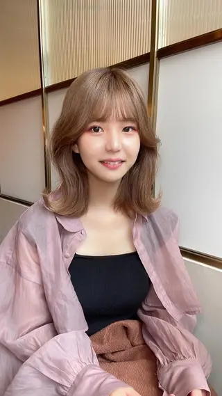 ロング カラー 顔周り特化/韓国ヘア /レイヤー/吉野幸大のヘアスタイル