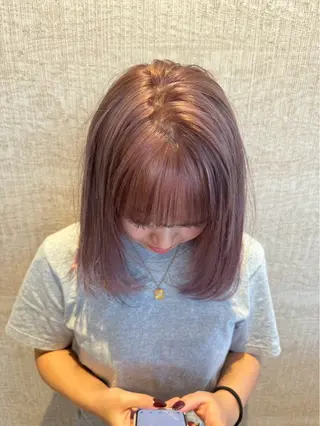 カラー 岩永 杏樹のヘアスタイル