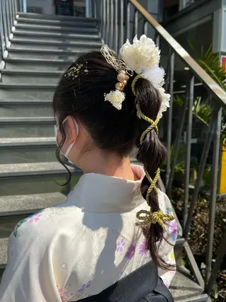 ヘアアレンジ ながやま まいのヘアスタイル