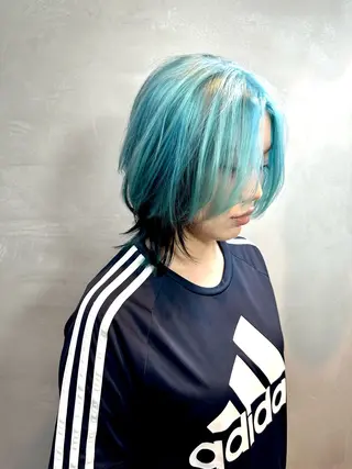 ミディアム カラー 🏆ハイトーン/ ショート🏆Yutoのヘアスタイル