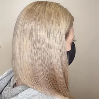 ミディアム レイヤー/ハッシュ 渋谷/サッタのヘアスタイル