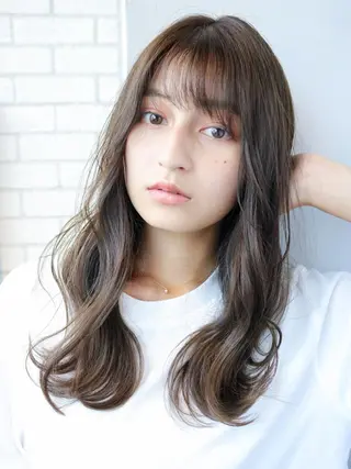 セミロング カラー パーマ ヘアアレンジ ITbyALBUM 浦和店のヘアスタイル