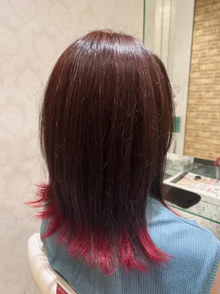 ミディアム カラー ボブ/ハイトーン髪質 改善/越谷✨クラモチのヘアスタイル