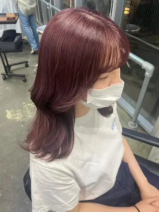 ミディアム カラー 💗💗韓国レイヤー yu-ki💗💗のヘアスタイル