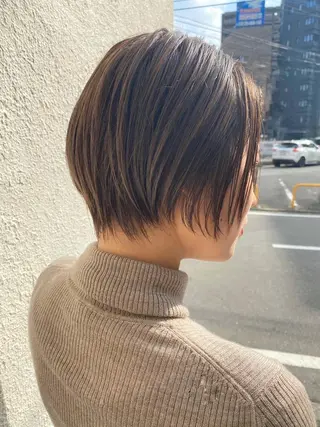 ショート 岩尾 萌々子のヘアスタイル