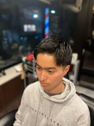 ショート メンズ 銀座バルビエグラン 角田雅樹（夜限定）のヘアスタイル