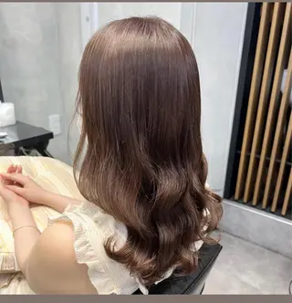 セミロング 濱川響太レディース カットモデルのヘアスタイル